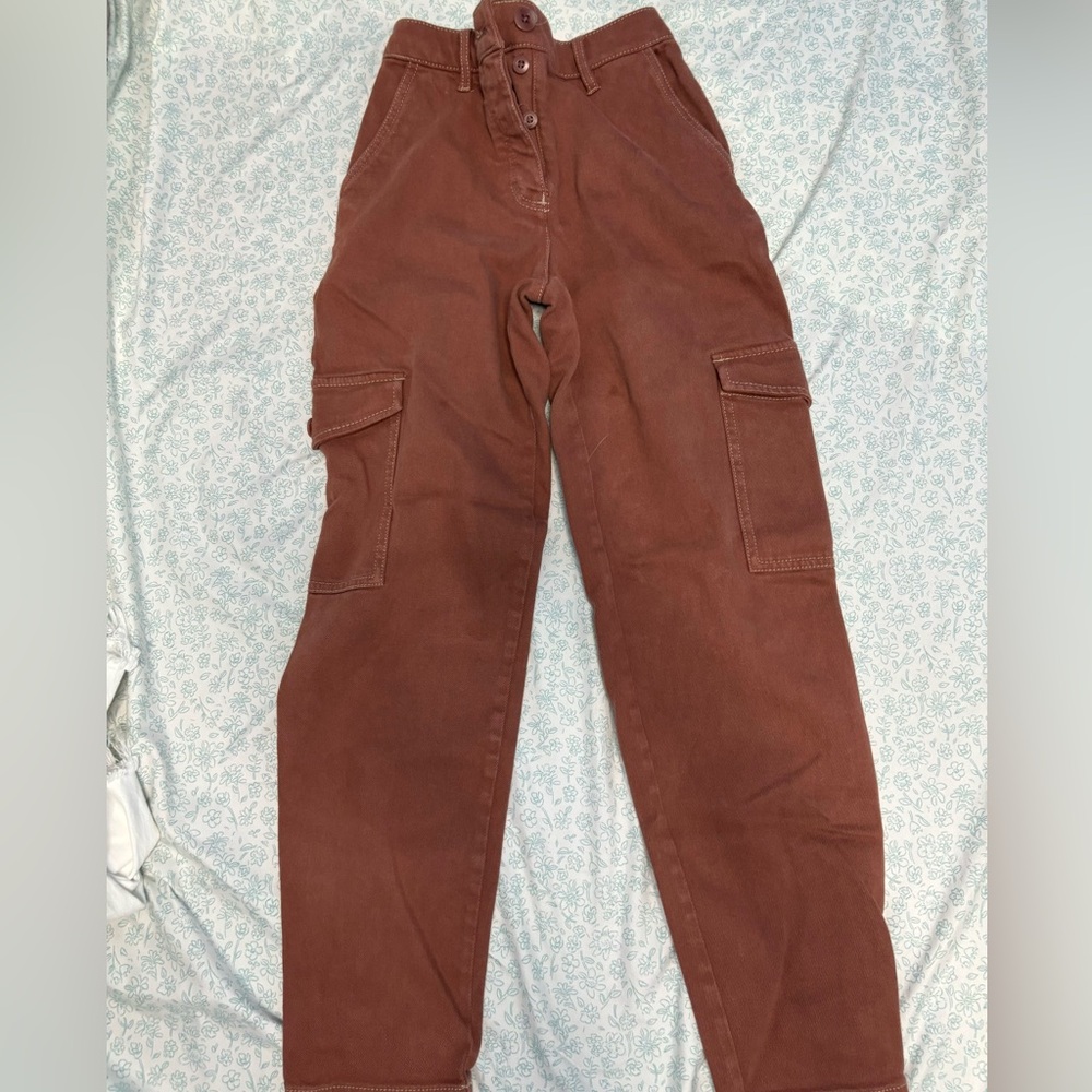 Aritzia Cargo Brown Jeans